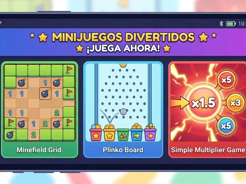 Otros juegos rápidos además de los crash: Mines, Plinko y minijuegos que enganchan en Perú